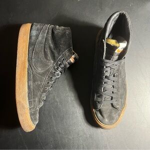 Nike iD By You Blazer Mid Black/Brown Gums CW4649-993 Mens Sz 9.5